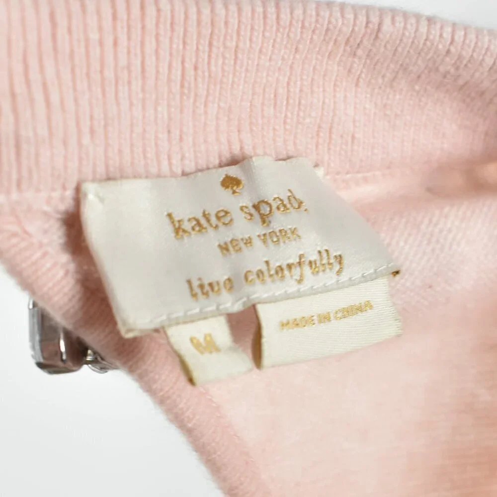 Kate Spade Embellished Necklace Sweater - M